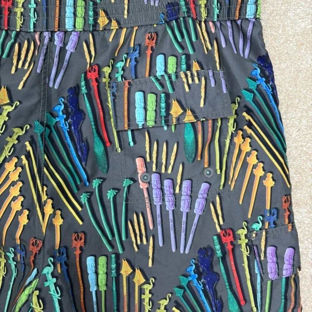 Tommy Bahama Swim Trunks Mens Size‎ XL Tropical Hawaiian Tiki Vacation